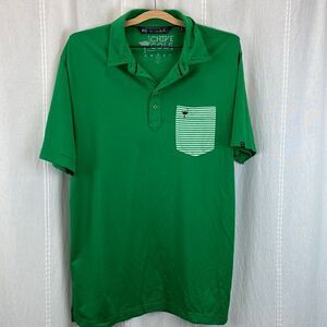 Travis Mathew Chive golf polo green large